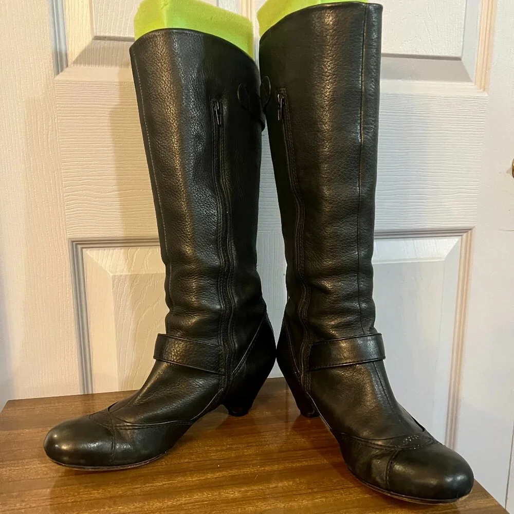 Corso Como Leather Knee High Boots 8.5 M - Picture 2 of 11